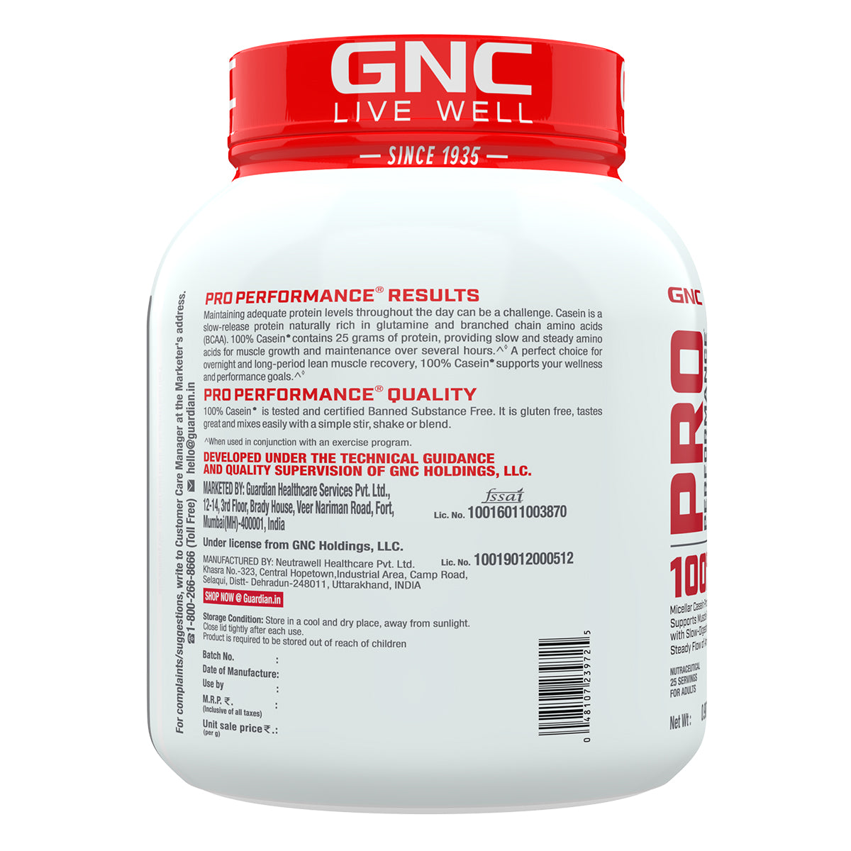 GNC Pro Performance 100% Casein Protein