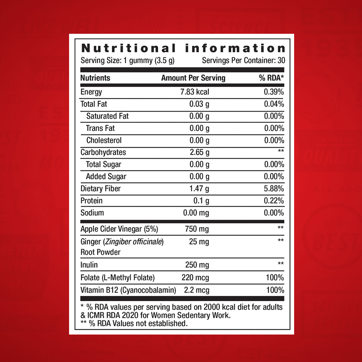 GNC Apple Cider Vinegar