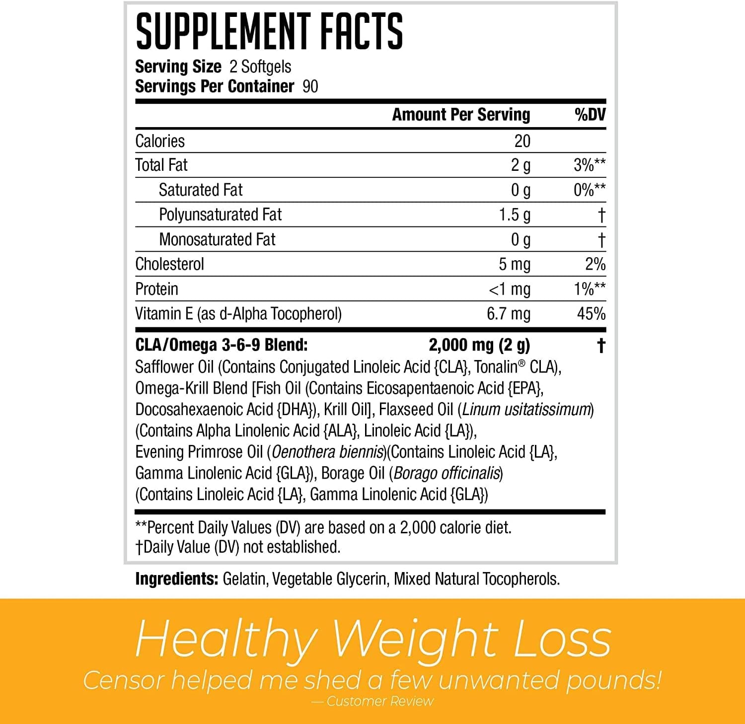 NDS Censor with CLA - Supports Healthy Fat Loss