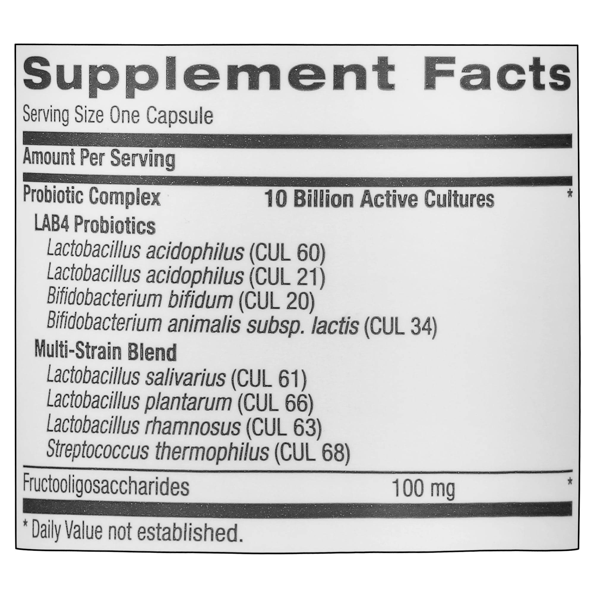 GNC Probiotic Complex with 10 Billion CFUs