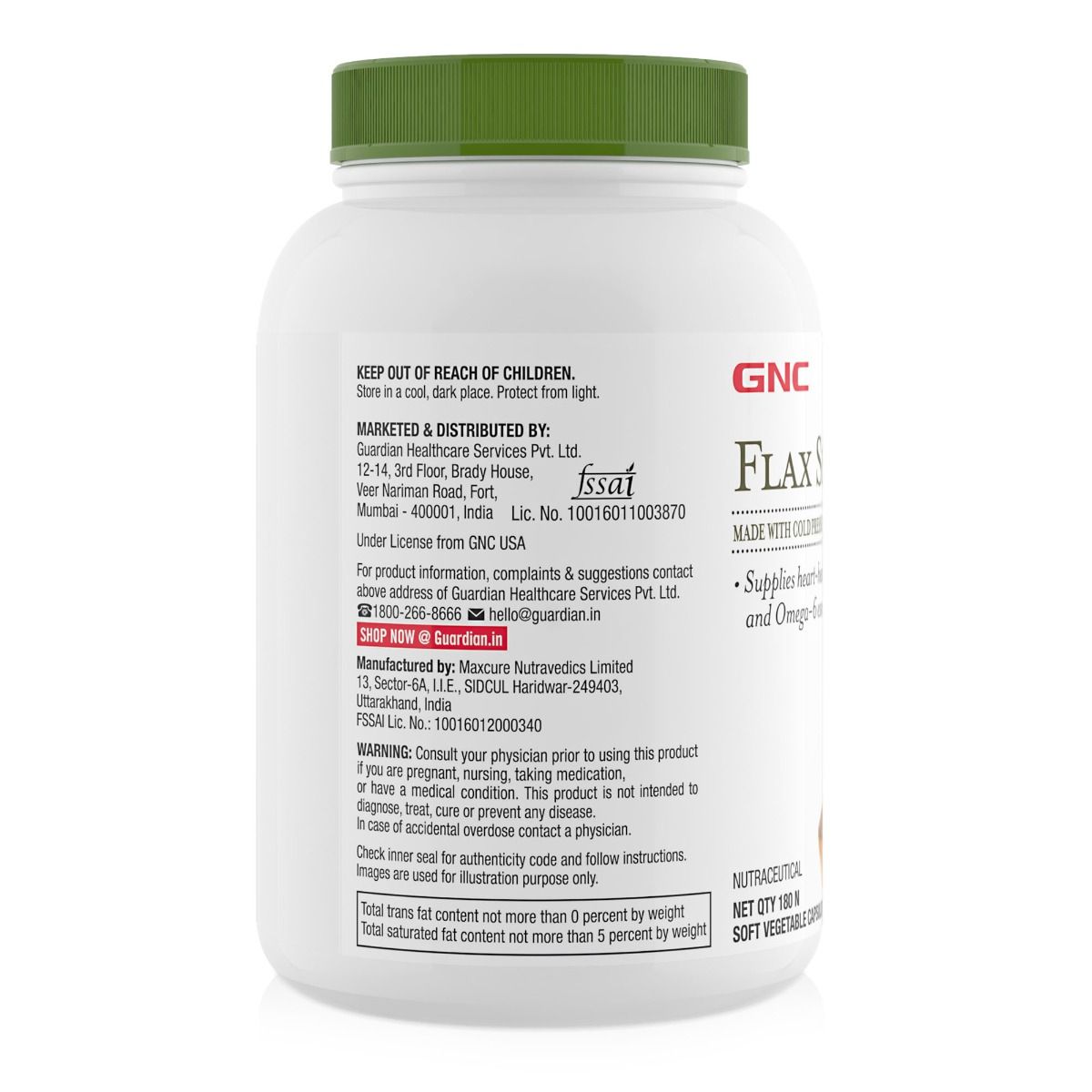 GNC Flax Seed Oil