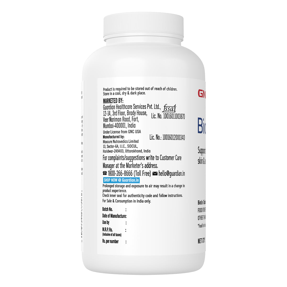 GNC Biotin 10,000mcg