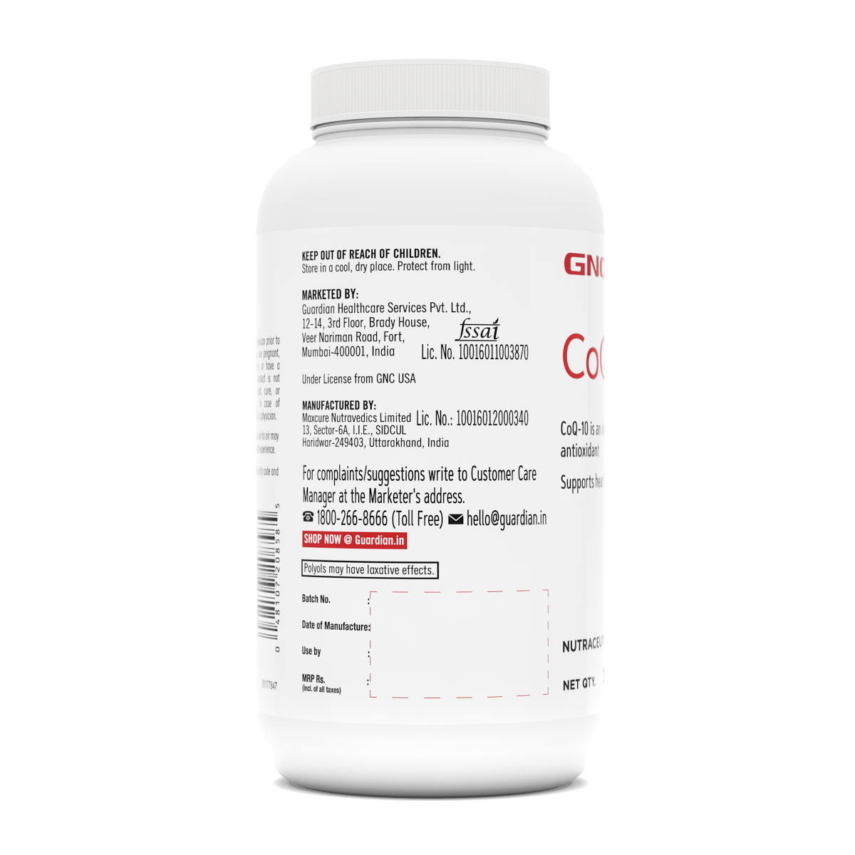 GNC CoQ-10 200mg - 30 Softgels