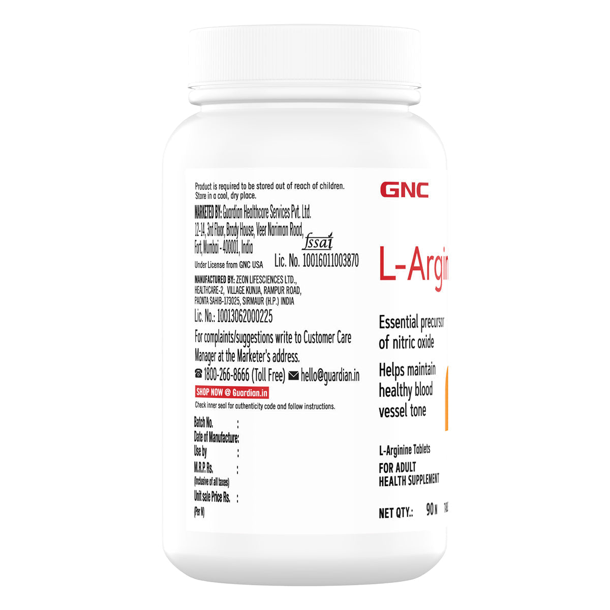 GNC L-Arginine 1000mg