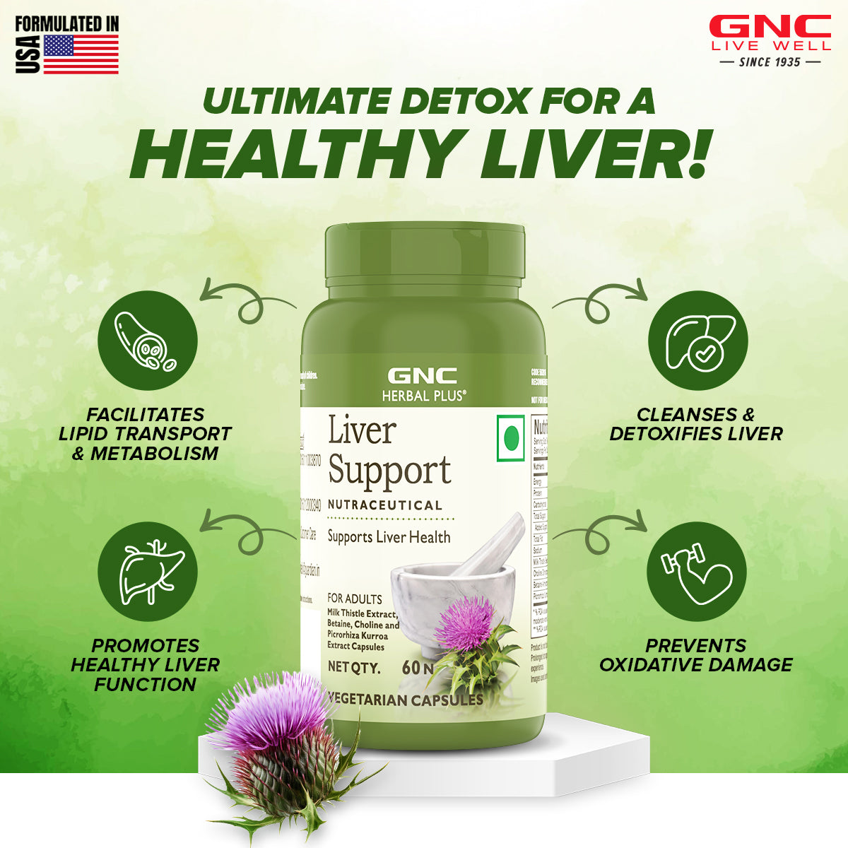 GNC Herbal Plus Liver Support