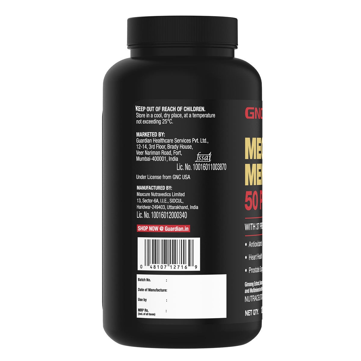 GNC Mega Men 50 Plus Multivitamin