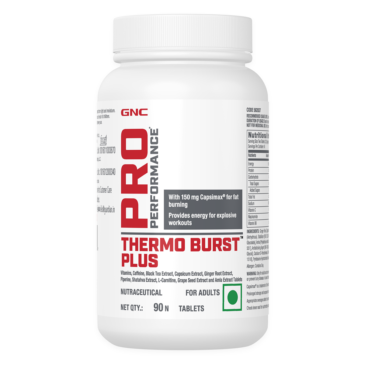 GNC Pro Performance Thermo Burst Plus